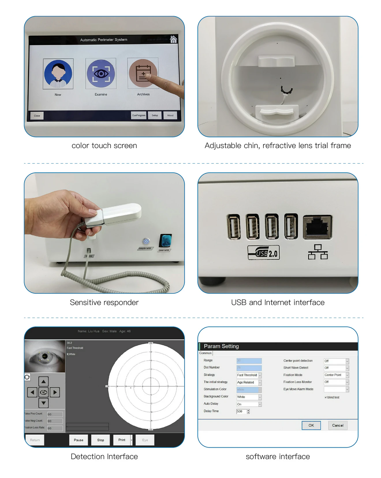 Display of each module of BIO-1000