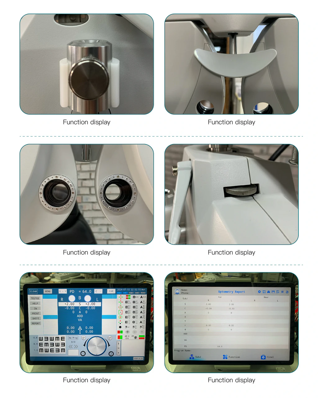 Digital Vision Tester with Control Panel