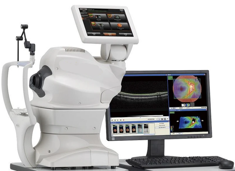 Perangkat OCT dan pencitraan retina Topcon untuk klinik mata