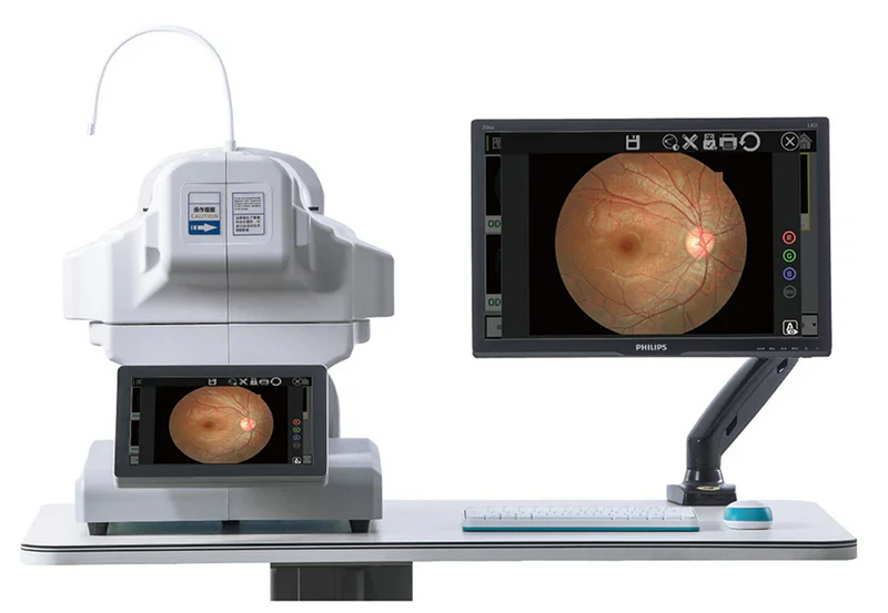 Kamera Retina Otomatis Penuh Reticam 3100 dengan Komputer Terintegrasi
